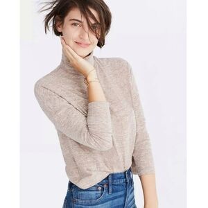 🌸 Madewell | Pink Cotton Slub‎ Turtleneck XS